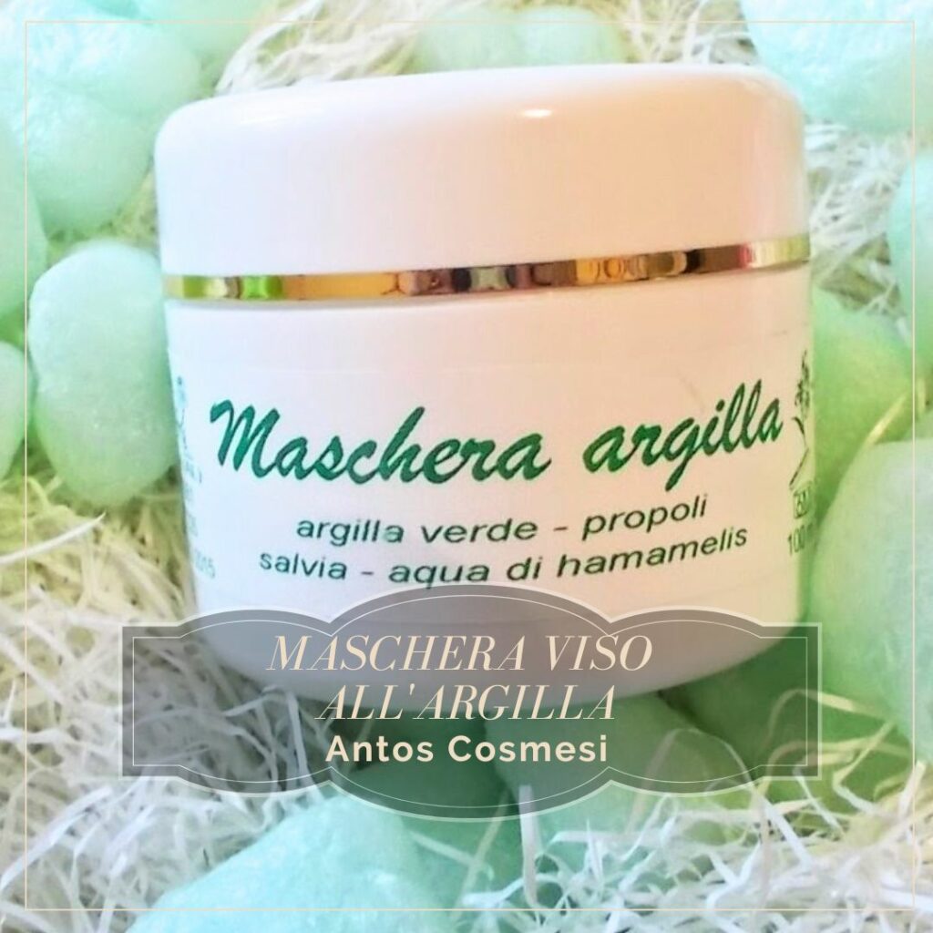 maschera all'argilla antos cosmesi